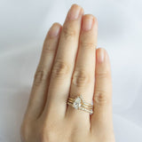 Blue Veil Diamond V Wedding Ring