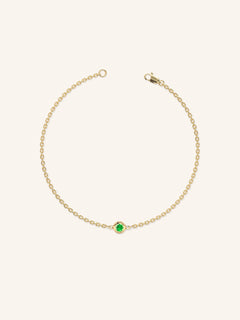 Fall into Autumn Emerald Bracelet