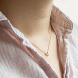 Shaded Spruce Chevron Diamond Necklace