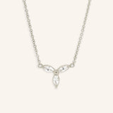 Morning Orchid White Sapphire Necklace