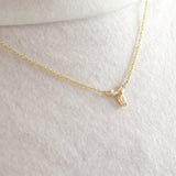 Morning Orchid White Sapphire Necklace