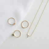 Morning Orchid White Sapphire Necklace