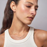 Morning Orchid White Sapphire Necklace