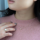 Morning Orchid White Sapphire Necklace