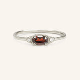 Celestia Garnet Diamond Ring