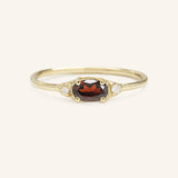 Celestia Garnet Diamond Ring