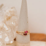 Celestia Garnet Diamond Ring