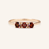 Mariposa Garnet Lily Ring