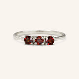 Mariposa Garnet Lily Ring