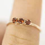 Mariposa Garnet Lily Ring