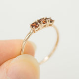 Mariposa Garnet Lily Ring