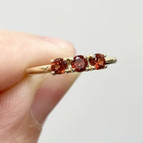 Mariposa Garnet Lily Ring