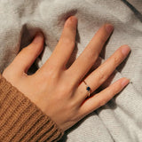 Forget Me Not Blue Sapphire Diamond Ring