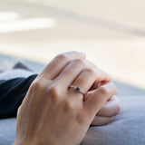 Forget Me Not Blue Sapphire Diamond Ring