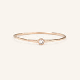 Petite Bezel Diamond Ring