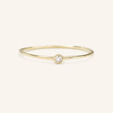 Petite Bezel Diamond Ring