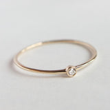Petite Bezel Diamond Ring