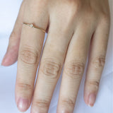 Petite Bezel Diamond Ring