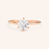 The Finale Six Round Moissanite Solitaire Engagement Ring