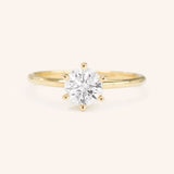 The Finale Six Round Moissanite Solitaire Engagement Ring