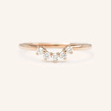 Nova Curved Diamond Wedding Ring