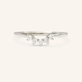Nova Curved Diamond Wedding Ring