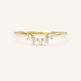 Nova Curved Diamond Wedding Ring
