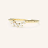 Nova Curved Diamond Wedding Ring