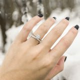 The Finale Six Round Moissanite Solitaire Engagement Ring