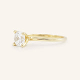 Classical Solo Round Diamond Engagement Ring