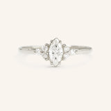 First Frost of Fall Marquise Engagement Ring