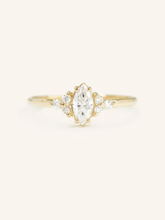 First Frost of Fall Marquise Engagement Ring