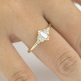 First Frost of Fall Marquise Engagement Ring