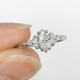 First Frost of Fall Marquise Engagement Ring