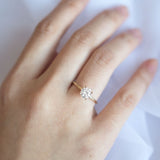 Classical Solo Round Moissanite Engagement Ring