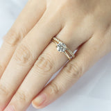 Classical Solo Round Moissanite Engagement Ring