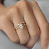 Classical Solo Pear Cut Moissanite Solitaire Engagement Ring
