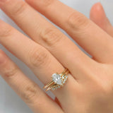 Classical Solo Pear Cut Moissanite Solitaire Engagement Ring