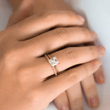 Classical Solo Princess Cut Diamond Solitaire Engagement Ring