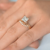 Classical Solo Princess Cut Diamond Solitaire Engagement Ring