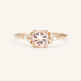 Peach Dust Morganite Engagement Ring