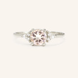 Peach Dust Morganite Engagement Ring