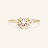 Peach Dust Morganite Engagement Ring
