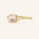 Peach Dust Morganite Engagement Ring