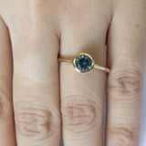 Hidden Bezel Montana Sapphire Engagement Ring