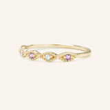 Sequin Amethyst Diamond Ring