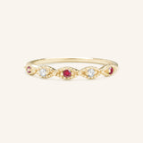 Sequin Ruby Diamond Ring