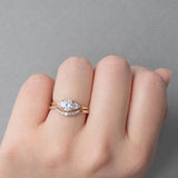 Cassio Curved Diamond Wedding Band