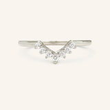 Lola Diamond V Wedding Band