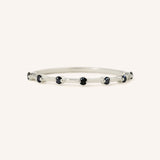 Distance Black Diamond Wedding Band